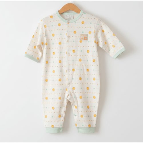 VTG Y2K Baby Romper Infant One Piece Size 0-3 Months Bon Bebe Ducks Yellow White