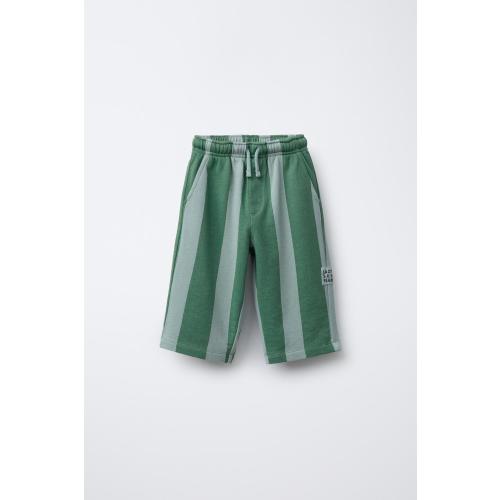 STRIPED PLUSH CULOTTES - Green stripe | ZARA United States - 2 Years