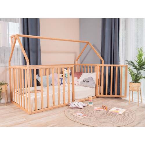 Baby Crib Floor Bed | Safe Montessori Design by BUSYWOOD