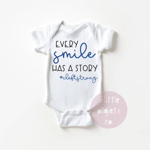 Cleft Lip Onesie® Cleft Lip and Palate Gift for Cleft Baby Gift Cleftstrong Cleft Baby Onesie® Cleftie Cleft Surgery Cleft Awareness Baby