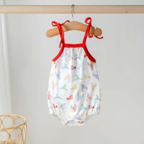 Colorful Claws Crawfish Tie Onesie | JuJu's Kids Boutique