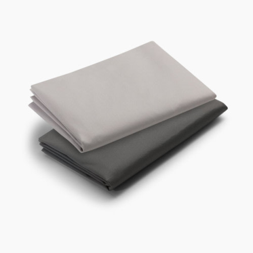 Pack 'n Play Playard Sheet (2 Pack) - Dark Grey/Pale Grey
