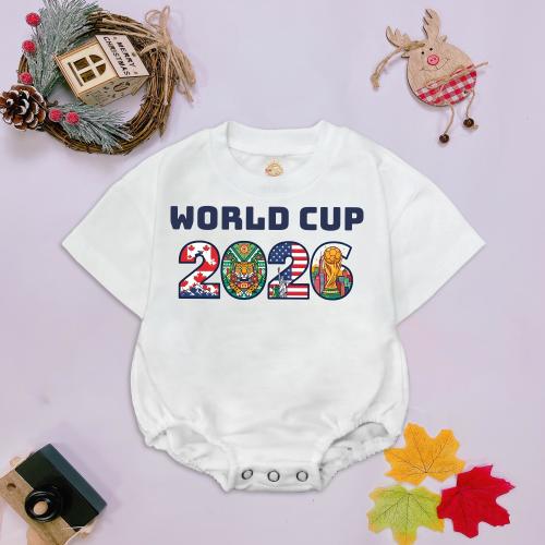 World Cup 2026 Baby Romper Soccer Baby Outfit Football Baby Bodysuit USA Canada Mexico World Cup Baby Gift Newborn Soccer Outfit