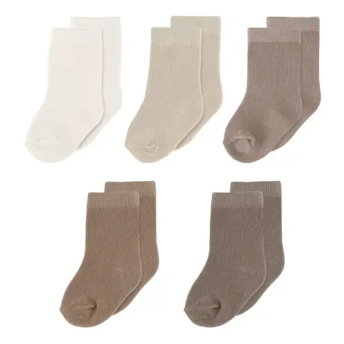 4baby Socks 5 Pack Natural | Baby Bunting AU