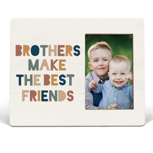 Brother Picture Frame, Brother Gifts, Funny Brother Gifts, Brother Gifts for Christmas, Brother Gifts from Brother Sister, Brother Make the Best Friends Photo Frames 4x6