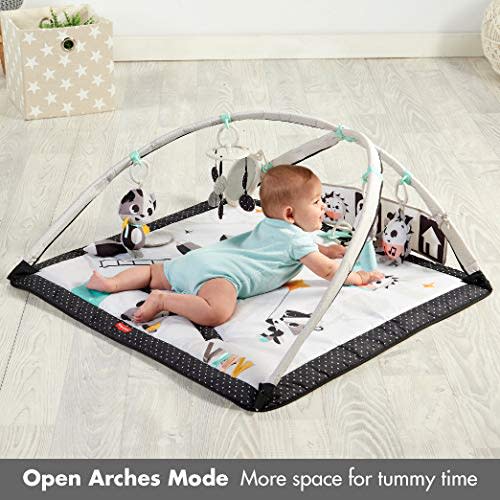 Tiny Love Black & White Gymini Infant Activity Play Mat With-Book, Magical Tales, Deluxe - Magical Tales Black & White