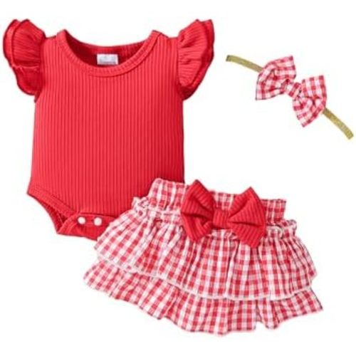 Weebaby Preemie Newborn Girl Clothes Baby Double Ruffle Romper Summer Dress Newborn Photography Outfits Girl 0 3 6 Months