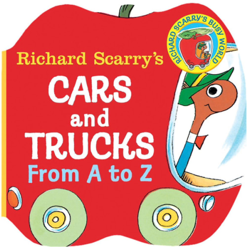 Richard Scarry's Cars and Trucks from A to Z (Shaped Board Book)