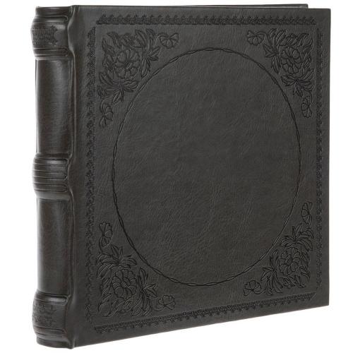 Gray Floral Embossed Photo Album - 6" x 4"