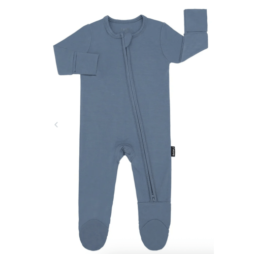 Footed Zipper Sleeper - Ocean Blue – Belan.J