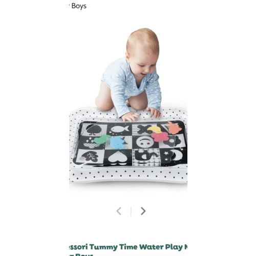 Montessori Tummy Time Water Play Mat Girls or Boys
