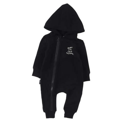 Baby It's Cold Hooded Romper