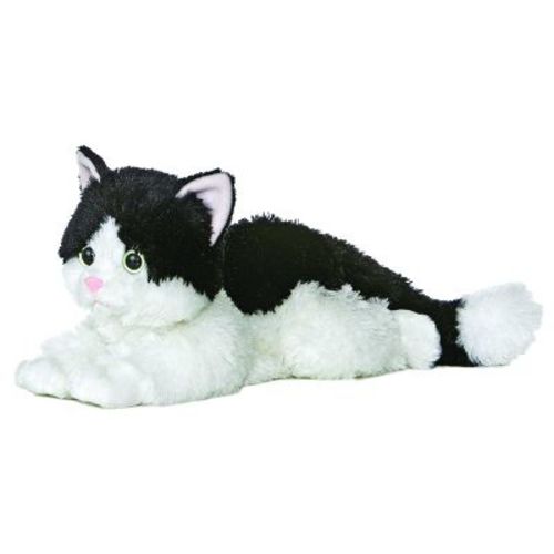 Aurora Medium Oreo Flopsie Adorable Stuffed Animal Black 12"
