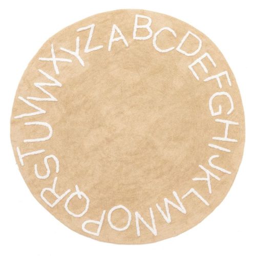 Nuloom Alphabet Washable Round Rug