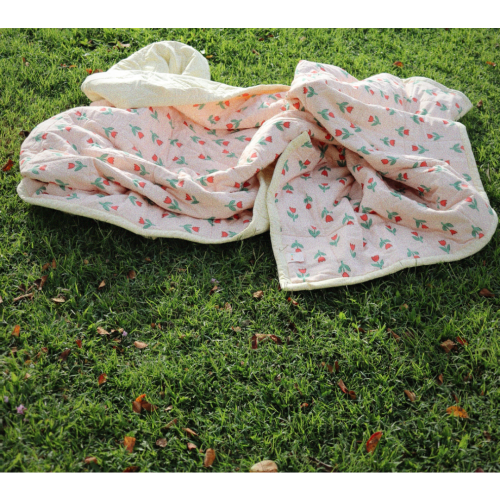 Tulip Garden Reversible Quilt – Play Linen