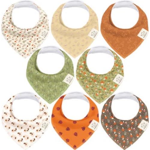 8-Pack Organic Bandana Bibs
