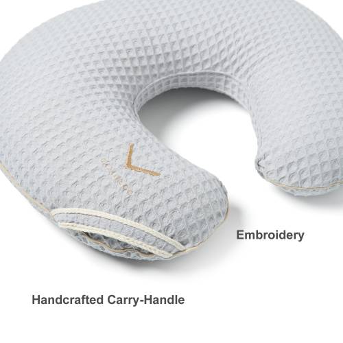 Waffle Cotton Nursing Pillow Cover • Organic Baby Feeding Support