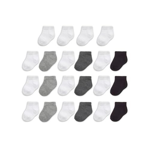 Fruit of the Loom Baby 22-Pack Grow & Fit Flex Zones Low Cut Stretch Socks - Unisex, Girls, Boys