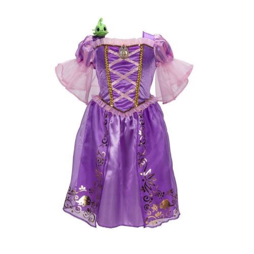 Disney Princess Majestic Rapunzel Dress with Pascal Shoulder Plush