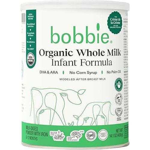 Bobbie,Organic Formula Whole Milk, 14.1 Ounce