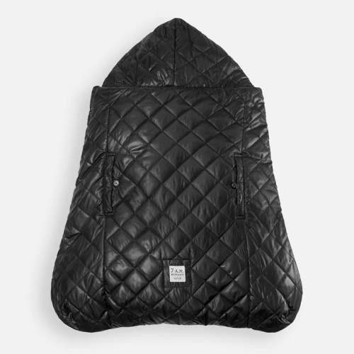 7AM Enfant K-Poncho  - Black Plush
