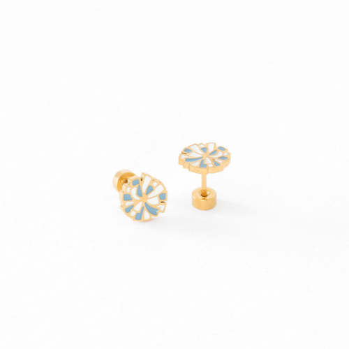 Enamel Cheer Pom Pom Stud Earring – Pip Pop Post