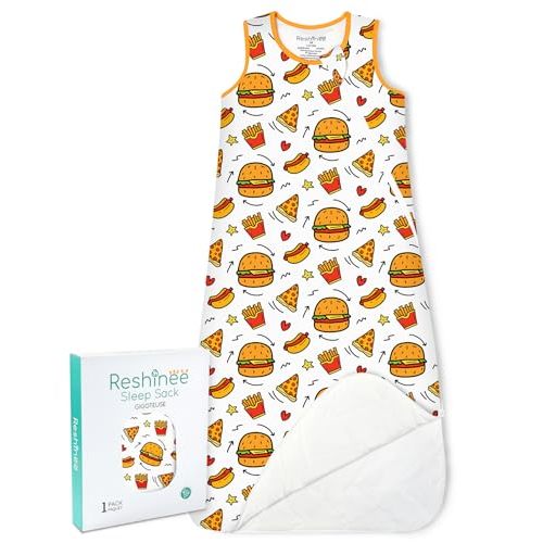 babee Reshinee Bamboo Viscose Sleep Sack for Babies and Toddlers 1.0 Tog Wearable Blanket 2-Way Zipper Baby Shower Gifts