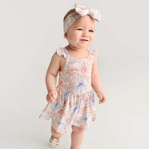 Agatha Ruffled Picot Bodysuit Dress