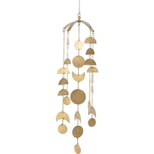 Crane Baby Brass-Finished Lunar Ceiling Hanging for Nursery, Lunar Nursery Decor for Boys and Girls, Ceiling Hanging for Kids Room, 6 X 6 X 36