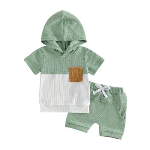 Toddler Baby Boy Hooded Dinosaur Summer Outfit Funny T-Shirt Shorts Set | Infant Baby Boy Dinosaur Clothes Short Sleeve Hooded Funny T-Shirt Short Set Toddler Dinosaur Clothes 6 12 18 Months 2T
