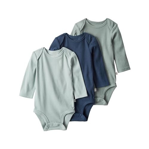 little planet by carter's unisex-baby 3-pack Long Sleeve Bodysuits Made With Organic Cotton