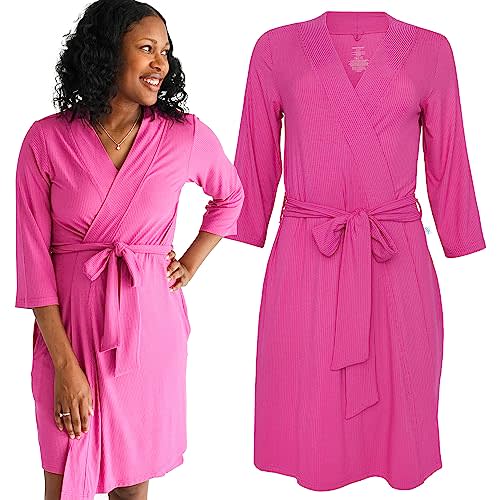 Posh Peanut Maternity Robe for Hospital Delivery - Soft Viscose from Bamboo Postpartum Robe for Women Nursing & Lounging