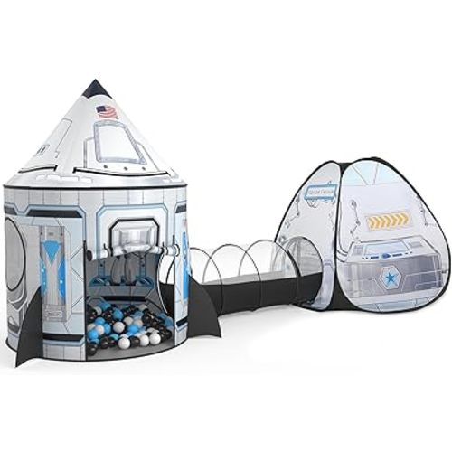 Sumbababy Space Tent for Kids: Space Toy for Baby- Kids Tent with Tunnel - Tunnel Toys for Toddlers.