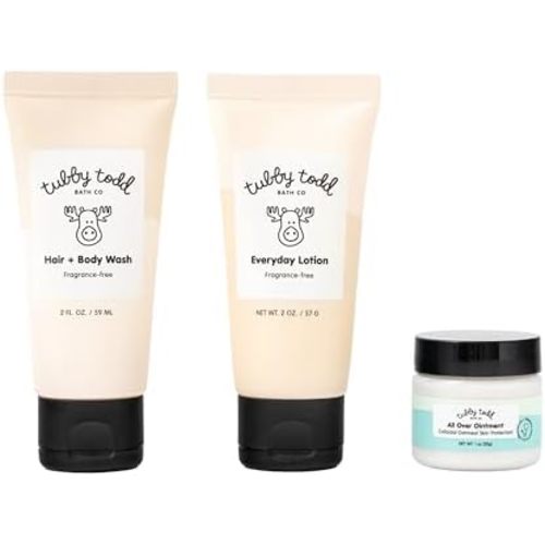 TUBBY TODD 3-Step Baby Bath and Skincare Routine, The Regulars Bundle