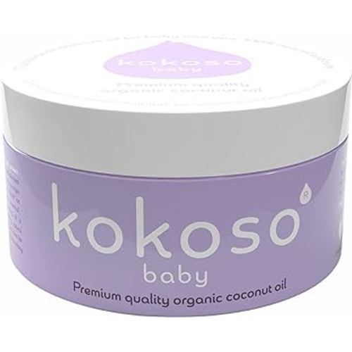 Baby Organic Coconut Oil – Moisturising 100% Natural Baby Oil for Baby Massage, Dry, Sensitive and Normal Baby Skin – 168g