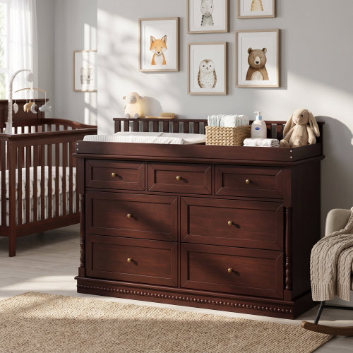 Lark Manor™ 7-Drawer Baby Changing Table Dresser With Anti-Tip & Reviews | Wayfair