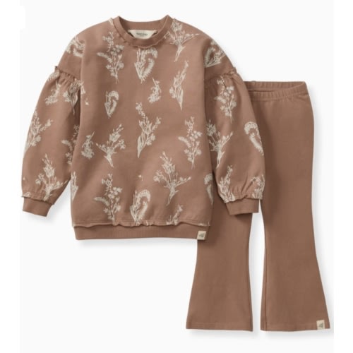 Little Wild Flower Sweatshirt & Pants Set – Burt's Bees Baby