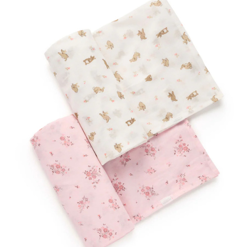 Little Bunny 2 Pack Muslin Wrap