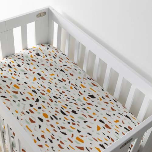Mini Crib Sheet in GOTS Certified Organic Muslin Cotton