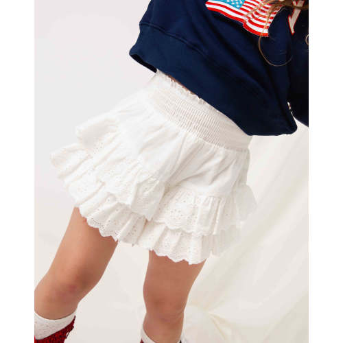 White Eyelet Shorts
