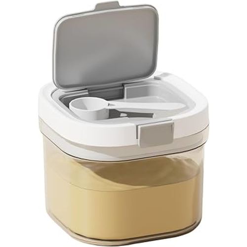 Formula Container to go-800ml Travel Dispenser BPA Free Airtight Container with Spoon and Layered Storage