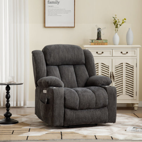 Latitude Run® Azelle Power Lift Chair Recliners Infinite Position with Massage,heat,cup Holder & Reviews | Wayfair