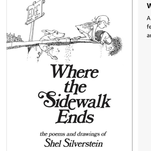 Where the Sidewalk Ends: Poems and Drawings