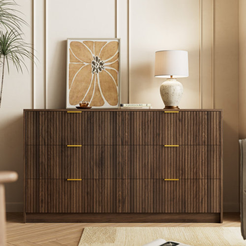 Mercer41 55.1" W 6 - Drawer Dresser & Reviews | Wayfair