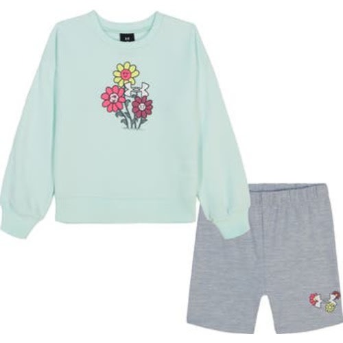 Kids' Graphic Sweatshirt & Bike Shorts