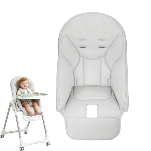 High Chair Cover Replacement - Universal Fit Cushion Pad for kids, Compatible with Most Chairs, PU Leather, Spill-Proof & Machine Washable