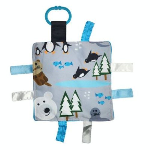 Baby Jack The Learning Lovey Arctic Animals Polar Bear Penguins Crinkle Sensory Tag Toy 8" x 8"