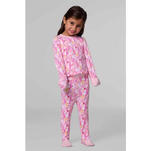 Baby's Leggings | Soft Pink Blooming Forest