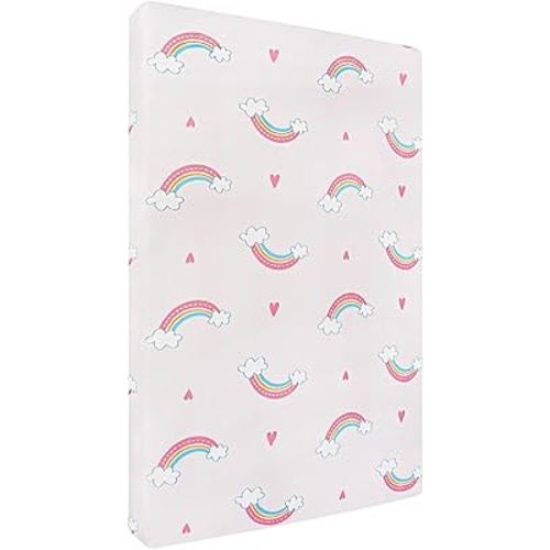 Viviland Pack n Play Mattress - 38" x 26" Premium Soft Foam Portable Toddler Mattress for Pack and Play Topper, Odorless, Breathable, Comfortable and Stable, mini pad for Baby mattresses