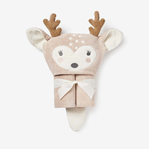 Fawn Hooded Baby Bath Wrap O/S / TAUPE